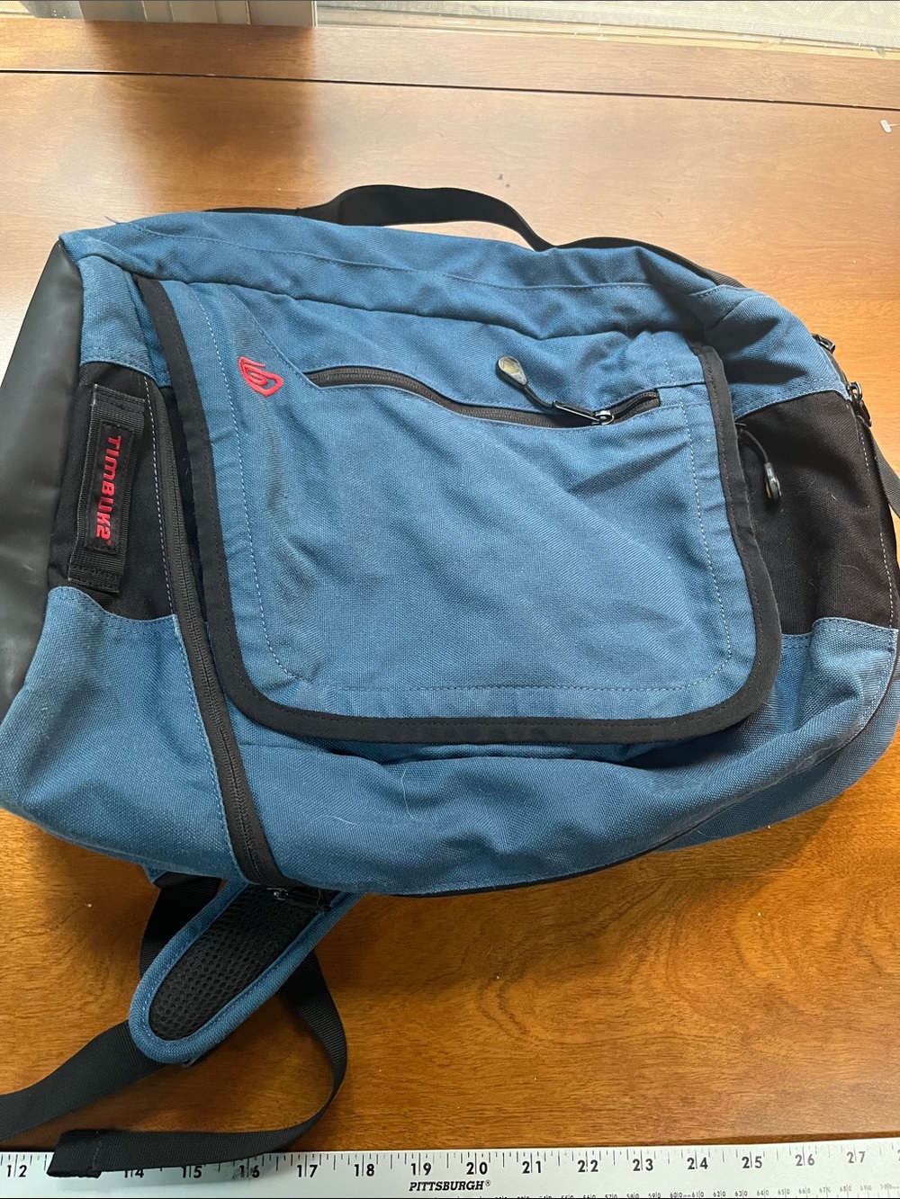 Timbuk2 Blue and Black Men's Messenger Bag Laptop Backpack